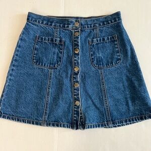 Urban outfitters BDG Button Up Mini Jean Skirt